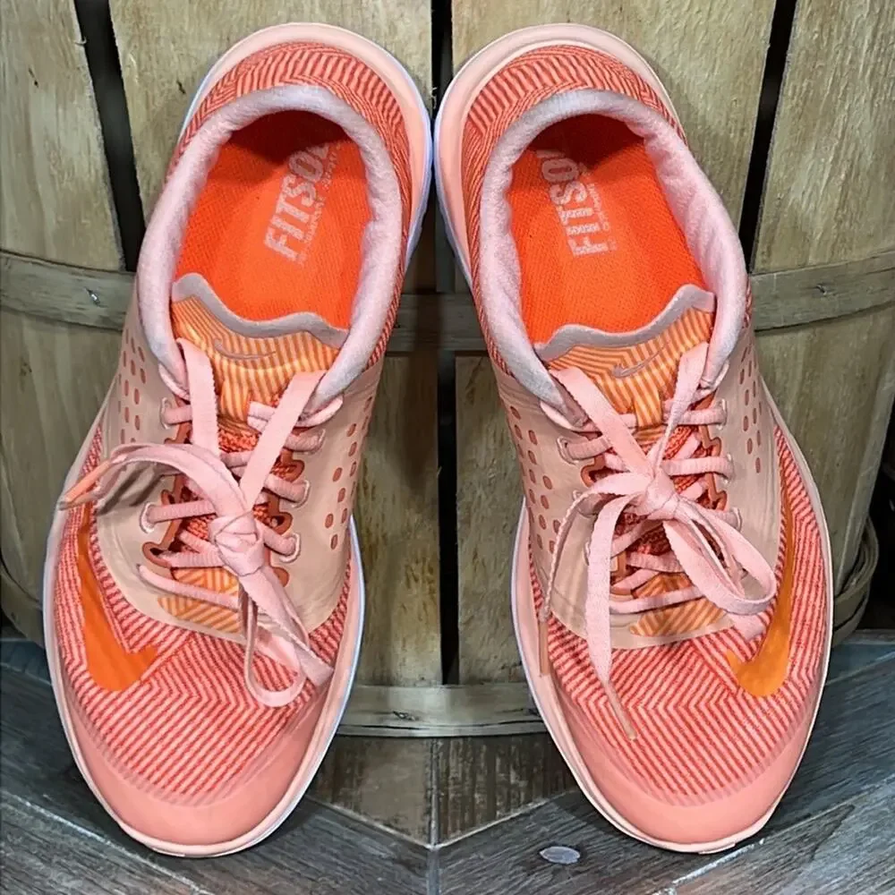 Nike FS Lite Run 2 Premium Sunset Glow Orange 704881-800 Running Shoes Womens 6
